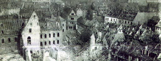 Erfurt after a Bombing Raid
